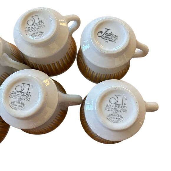 6 Paul McCobb Jackson China MCM Coffee Mugs - Picture 7 of 7